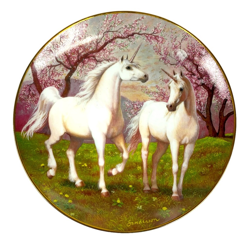 Vintage Springtime Pasture of the Unicorn by Ruth Sanderson